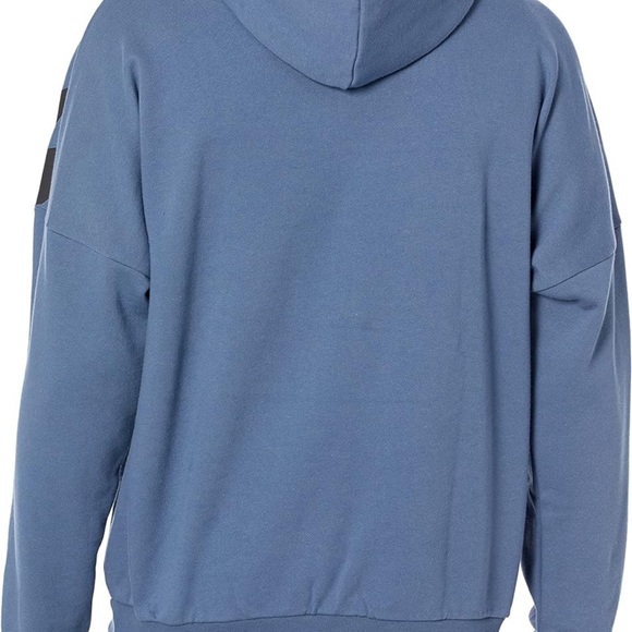 NWT! Adidas Mens Rekive Graphic Hoodie Size M (HK7356) Blue - Picture 2 of 14